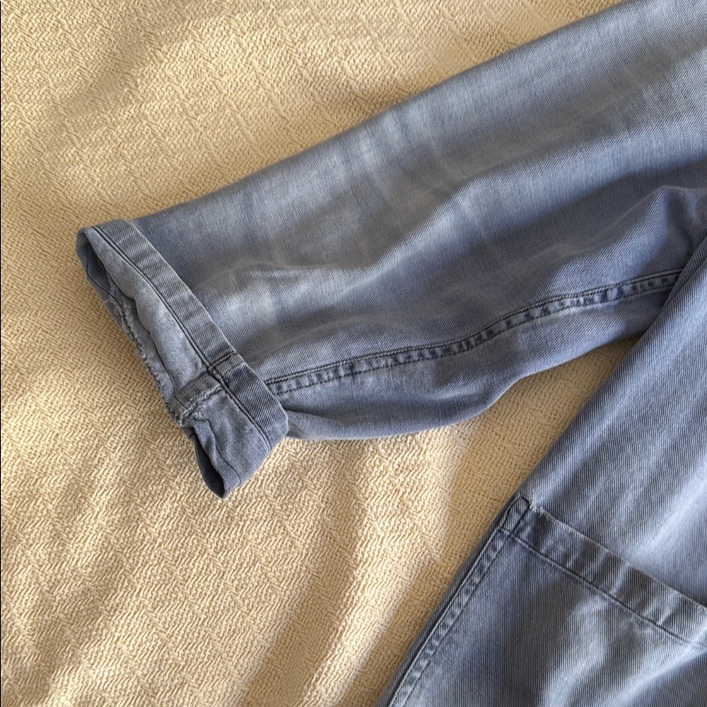 Vintage Light Blue Denim Chore Jacket, Medium - Picture 6 of 9
